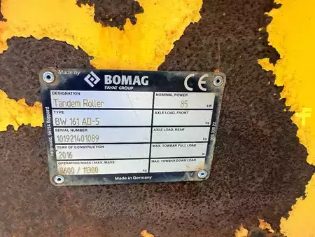 Rolos em tandem 2016 BOMAG BW161AD-5 (28)