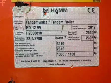 Walce gładkie 2017 Hamm HD12 VV (15)