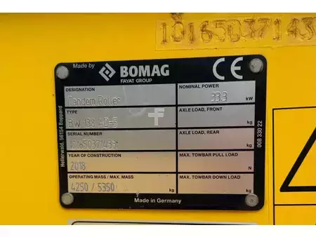 Rolos em tandem 2018 BOMAG BW138 AD-5 (7)