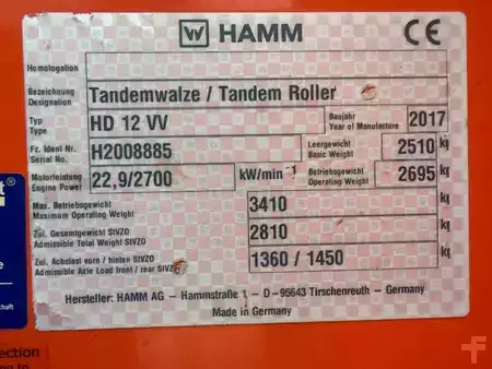 Walce gładkie 2017 Hamm HD12 VV (14)