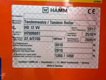 Walce gładkie 2017 Hamm HD12 VV (15)