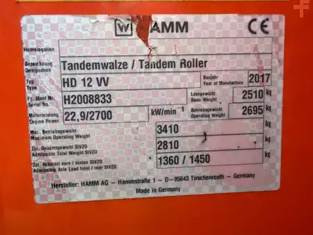 Walce gładkie 2017 Hamm HD12 VV (14)