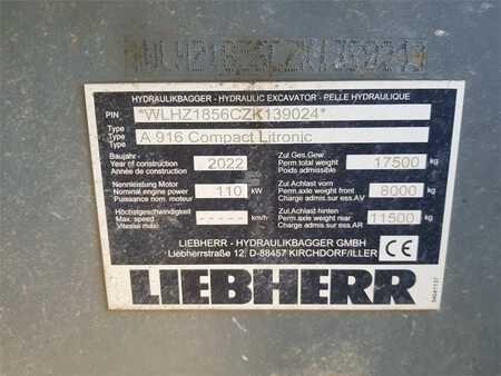 Escavadora de rodas 2022 Liebherr A916 Compact (2)