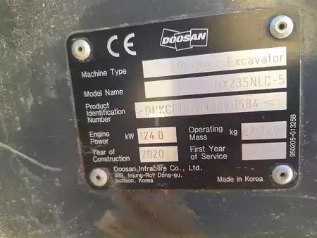 Kettenbagger 2020 Doosan DX240NLC (7)