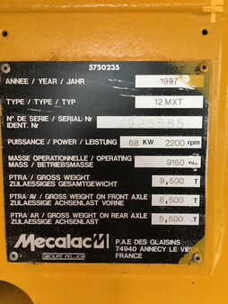 Escavatori gommati 1997 Mecalac 12MXT (12)