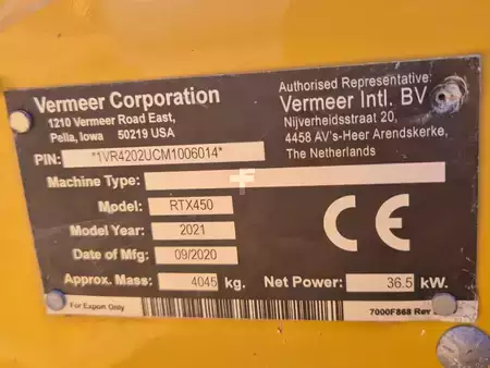 Příkopové frézy 2021 Vermeer RTX450 (6)