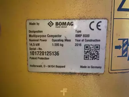 Kompaktorit (jätteiden tiivistyslaitteet) 2016 BOMAG BMP851 (7)