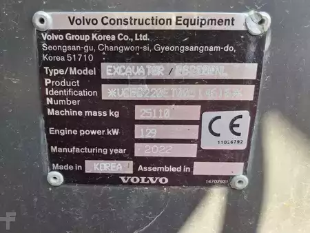 Telakaivinkoneet  2022 Volvo EC220ENL (8)