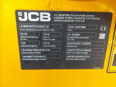 Rigid Backhoe Loader 2019 JCB 3CX (4)