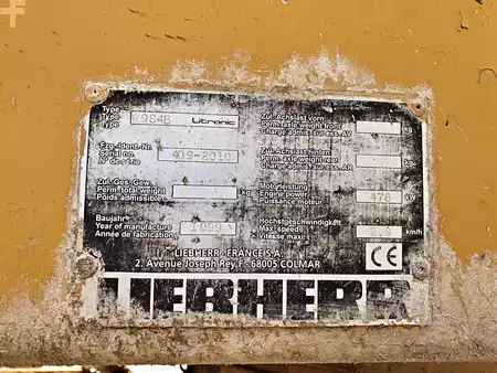 Hydraulic Excavators 1999 Liebherr R984B Litronic (10)