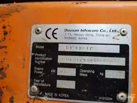 Kedjegraver 2007 Doosan D520LC (8)