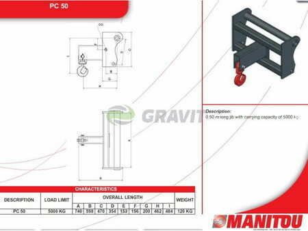 Materiaalin kuljetus 2011 Manitou PC50 (7)