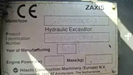 Minikaivinkoneet 2012 Hitachi ZX85USBLC-3 (8)