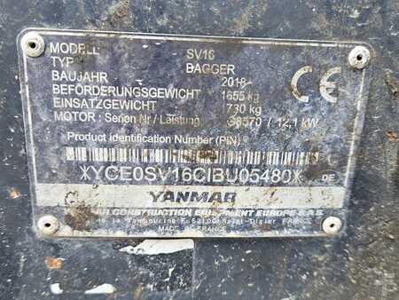 Mini kotrógép 2018 Yanmar SV16 (7)