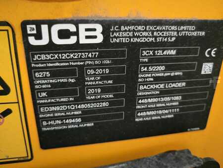 Rigid Backhoe Loader 2019 JCB 3CX compact plus (8)
