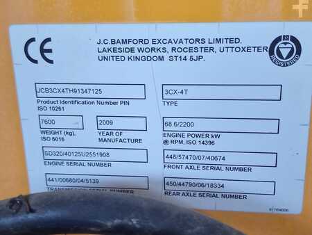 Rigid Backhoe Loader 2009 JCB 3CX (8)