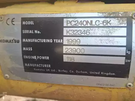Bæltegraver 1999 Komatsu PC240NLC-6K (5)