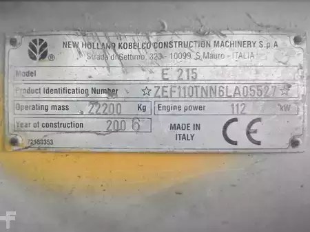 Escavatori cingolati 2006 New Holland Construction E245 (8)