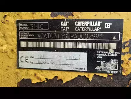 Lánctalpas kotrógép 2006 Caterpillar 311C (1)