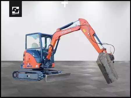 Minigrävare 2016 Hitachi ZX 38U-5A CLR Kurzheck KLIMA Minibagger (1)