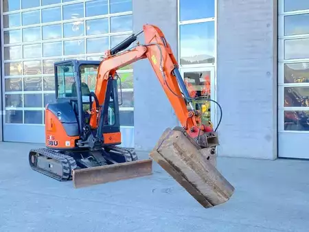 Minigrävare 2016 Hitachi ZX 38U-5A CLR Kurzheck KLIMA Minibagger (4)