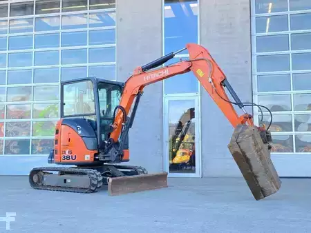Minigrävare 2016 Hitachi ZX 38U-5A CLR Kurzheck KLIMA Minibagger (5)