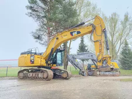 Bæltegraver 2016 Caterpillar 352FL Mono-Boom OilQuick OQ90 Hammerleitung (3)
