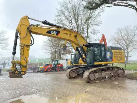 Bæltegraver 2016 Caterpillar 352FL Mono-Boom OilQuick OQ90 Hammerleitung (4)