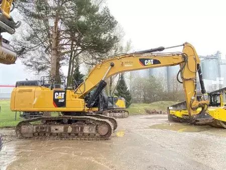Bæltegraver 2016 Caterpillar 352FL Mono-Boom OilQuick OQ90 Hammerleitung (7)