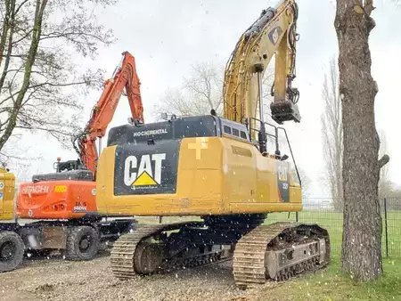 Bæltegraver 2016 Caterpillar 352FL Mono-Boom OilQuick OQ90 Hammerleitung (9)