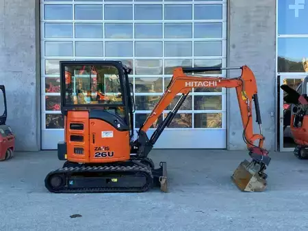 Minibagry 2017 Hitachi ZX 26U-5A CR Kurzheck Minibagger 2.7 Tonnen (4)