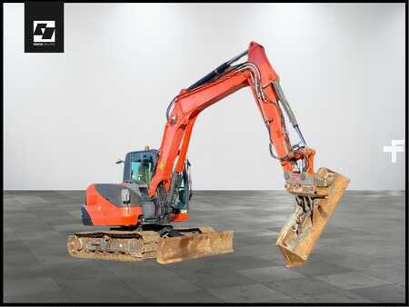 Beltegraver 2014 Kubota KX080-4 GL Stahlketten OilQuick OQ60-5 (1)