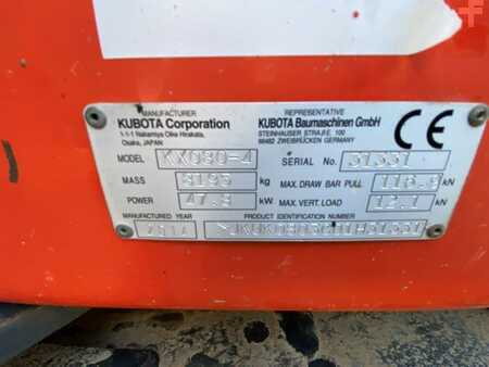 Beltegraver 2014 Kubota KX080-4 GL Stahlketten OilQuick OQ60-5 (16)