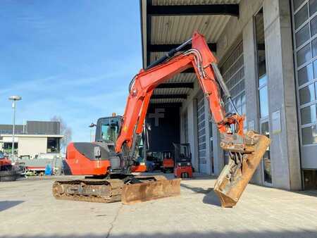 Beltegraver 2014 Kubota KX080-4 GL Stahlketten OilQuick OQ60-5 (2)