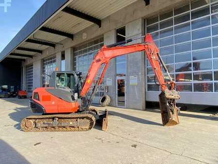 Beltegraver 2014 Kubota KX080-4 GL Stahlketten OilQuick OQ60-5 (3)