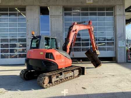 Beltegraver 2014 Kubota KX080-4 GL Stahlketten OilQuick OQ60-5 (6)
