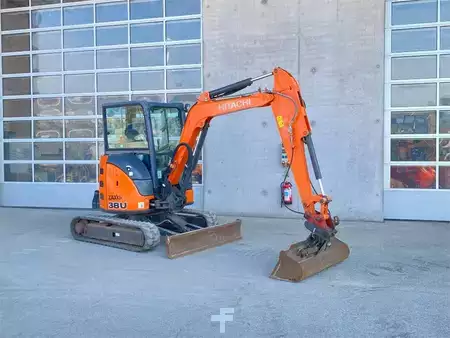 Minigrävare 2015 Hitachi ZX38U-5A CLR Kurzheck KLIMAANLAGE MS03 (4)