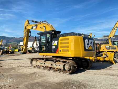 Korečková rýpadla 2018 Caterpillar 330FLN Mono-Ausleger OilQuick OQ80 Abbruchgitter (7)