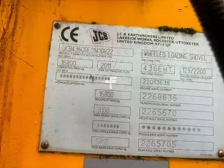 Wielladers 2011 JCB WHEELED LOADING SHOVEL (6)