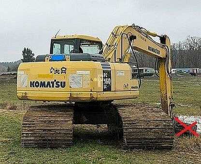 Rupsgraafmachines 2004 Komatsu PC 160 LC-7K (1)