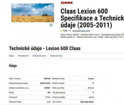 CLAAS Lexion 600