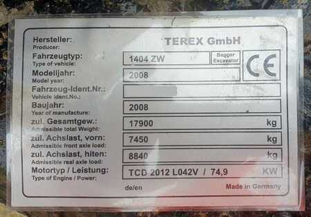 Pelle sur pneus 2008 Atlas Terex - 1404 ZW (5)