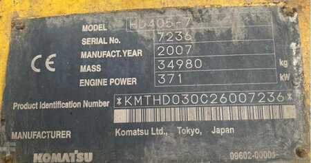 Dumpperit 2007 Komatsu HD405-7 (9)
