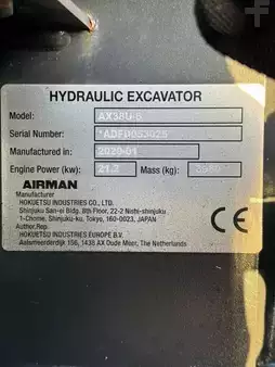 Mini excavadoras 2020 Airman AX 38 U-6 A (6)