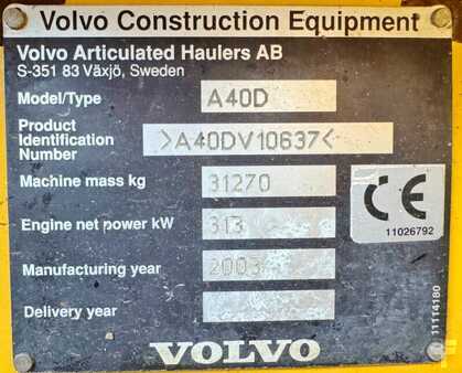 Volvo A40D , 2003