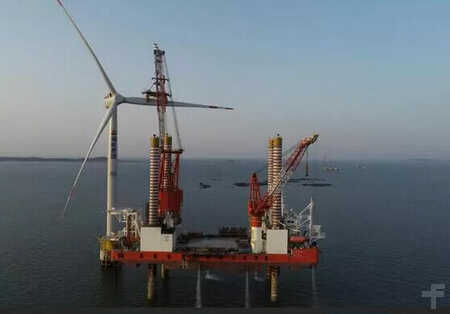 FAUN 1000ton + 200ton, 2018 ,for Construction of Offshore Wind Genera