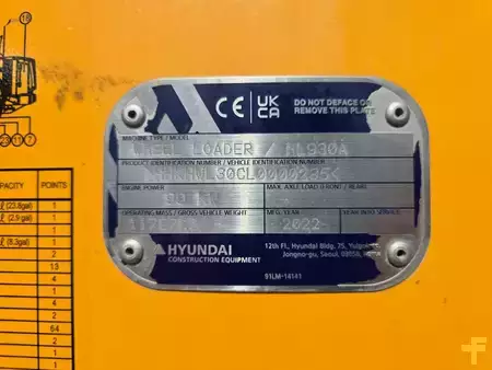 Kolové nakladače 2022 Hyundai HL 930 A * 3. Kreis * (5)