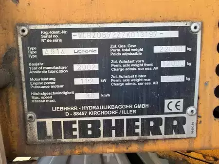Escavadora de rodas 2002 Liebherr A 914 (7)