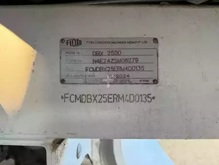 Camiónes hormigoneras 2024 Fiori DBX2500 DB 250 (8)