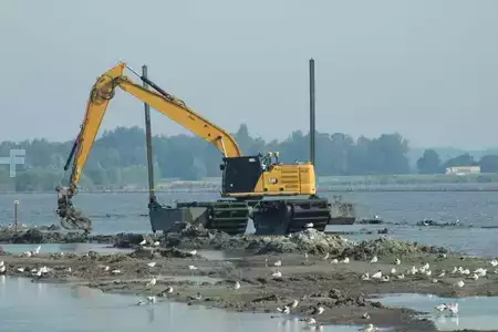 Korečková rýpadla 0 Caterpillar 320 amphibious excavator bigfloat swampbuggy (3)